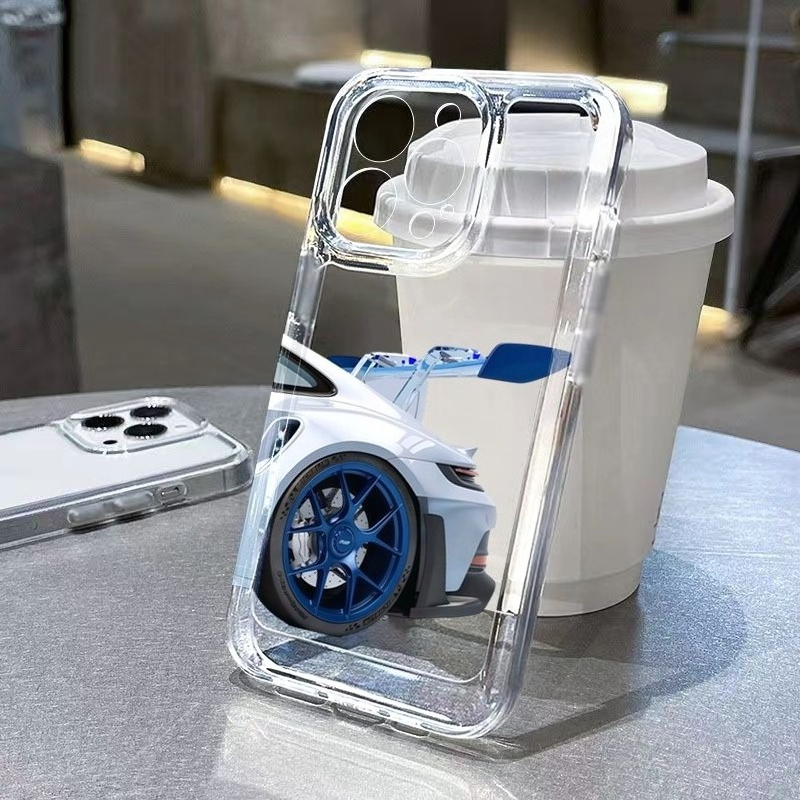 Samsung Galaxy A55 - Cool Sports Car Clear Phone Case