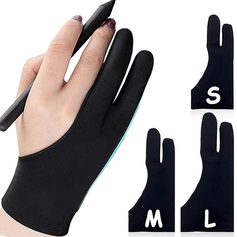 Two-Fingers Anti-touch Paintin - Drawing Glove Artist ulasan dan harga