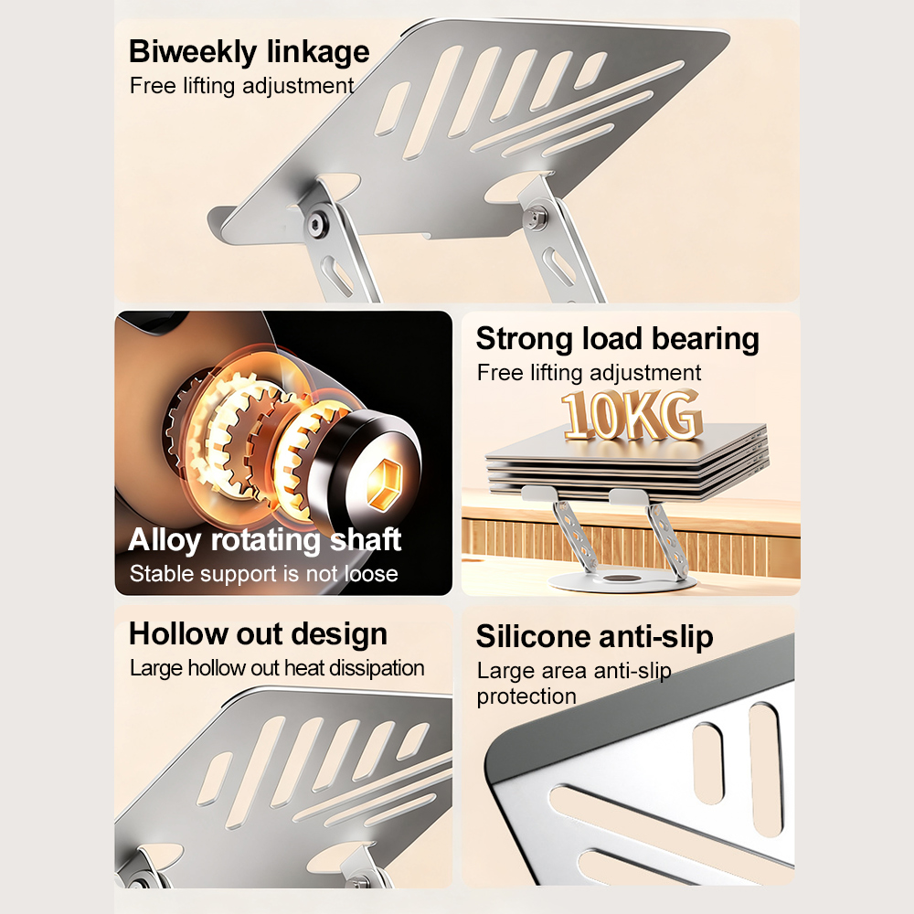 360° Rotating Laptop Stand Adj - Cooling Stand Tablet ulasan dan harga