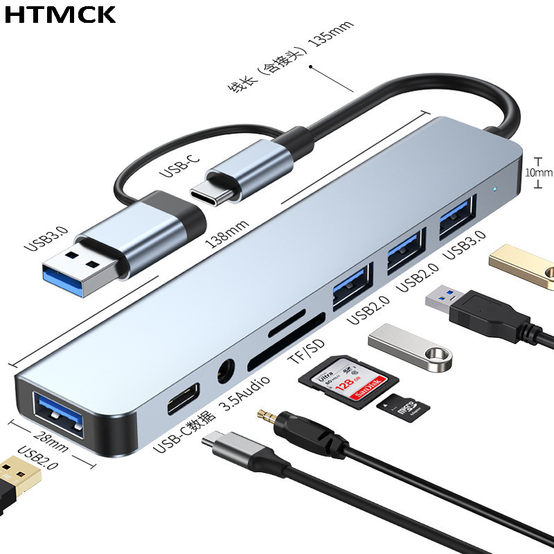 8-in-2 USB Type-C Multiport Do - Usb Hub Type C ulasan dan harga