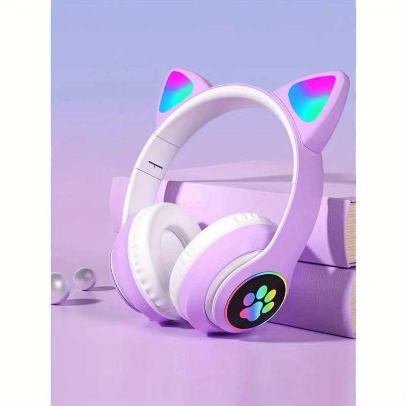 New Flash Light Cute Cat Ears  - Wired Earphone Lightning ulasan dan harga