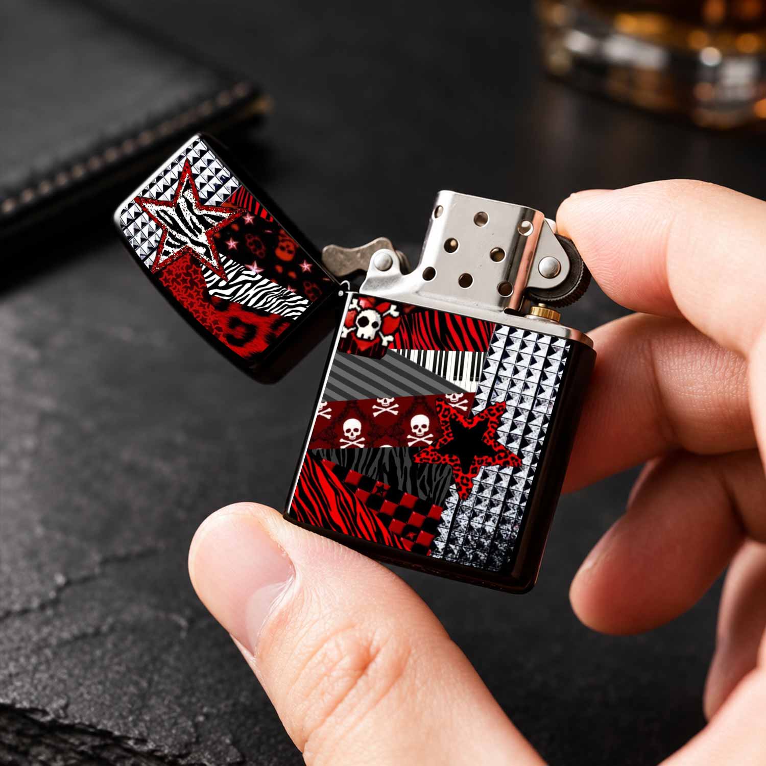 Trendy Red Black Patchwork Pat - Zebra Tablet Accessories ulasan dan harga