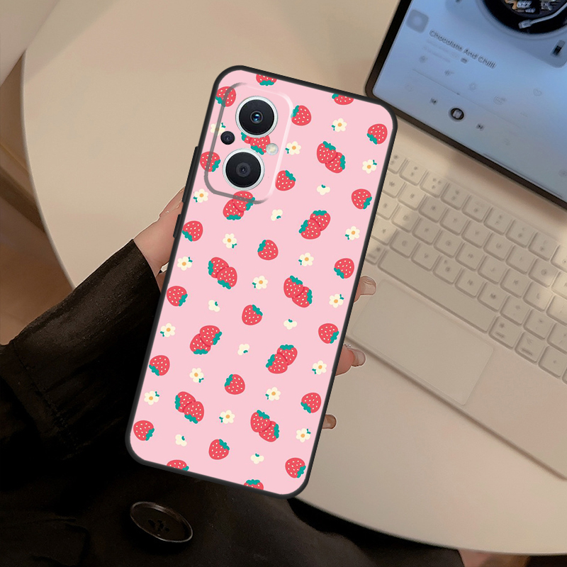 Strawberry Red Case For OPPO F - Oppo Reno 12 ulasan dan harga